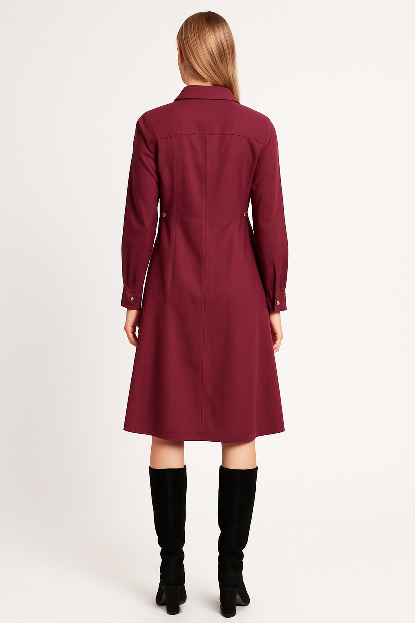 Garnet Cotton Flex Shirt Dress
