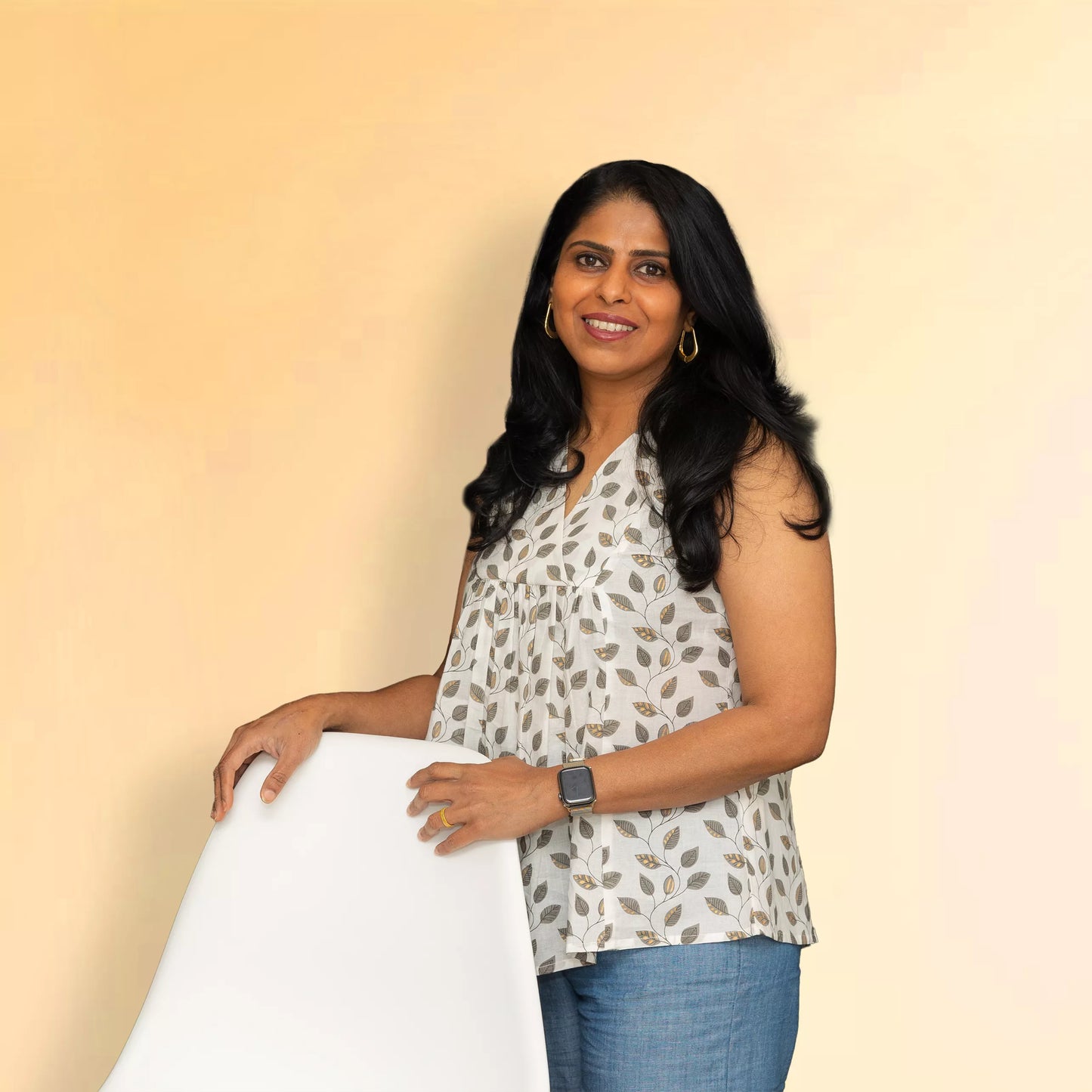 Nira - Overlap V-Neckline Top