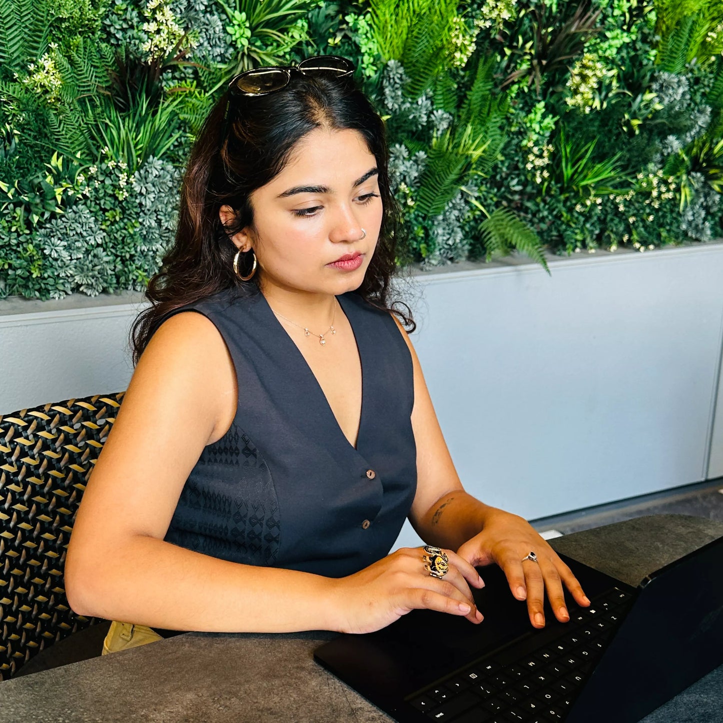 Sage - Breezy Vest Top