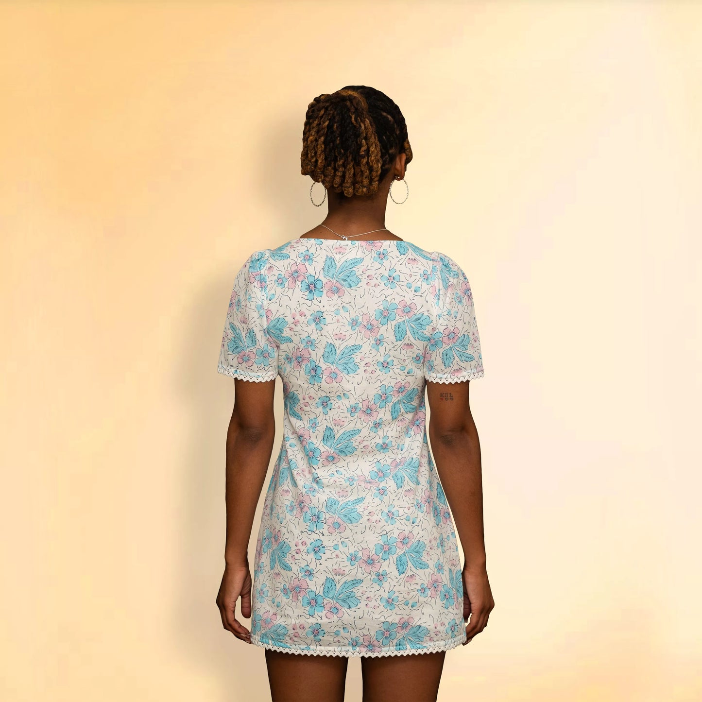 Ciela - Lace-Trim Mini Dress