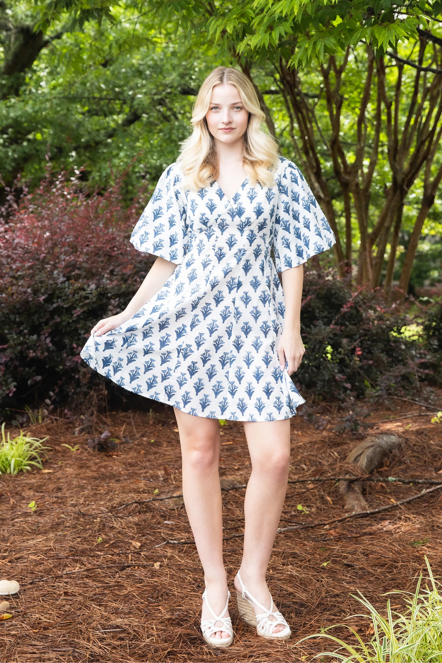 Soreia - Back-Button Fit & Flare Dress