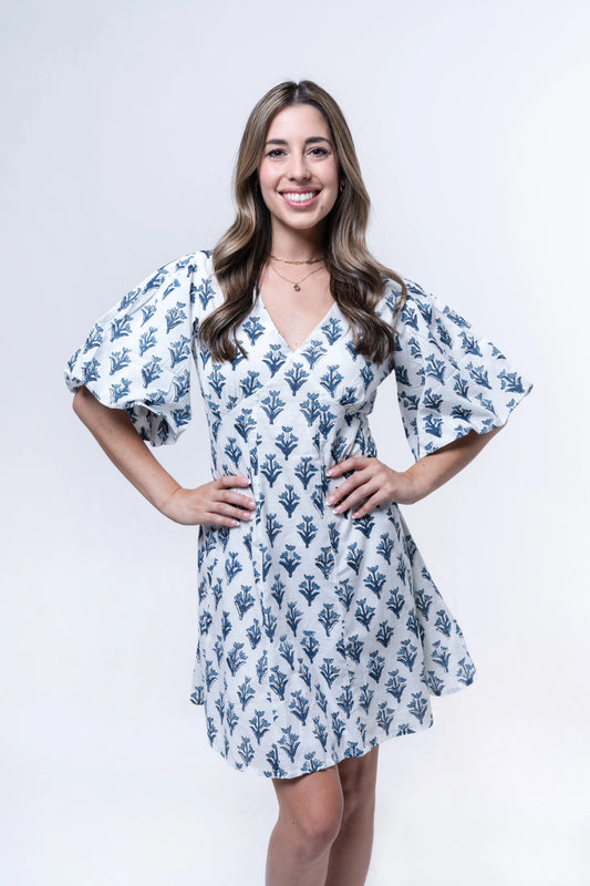 Soreia - Back-Button Fit & Flare Dress