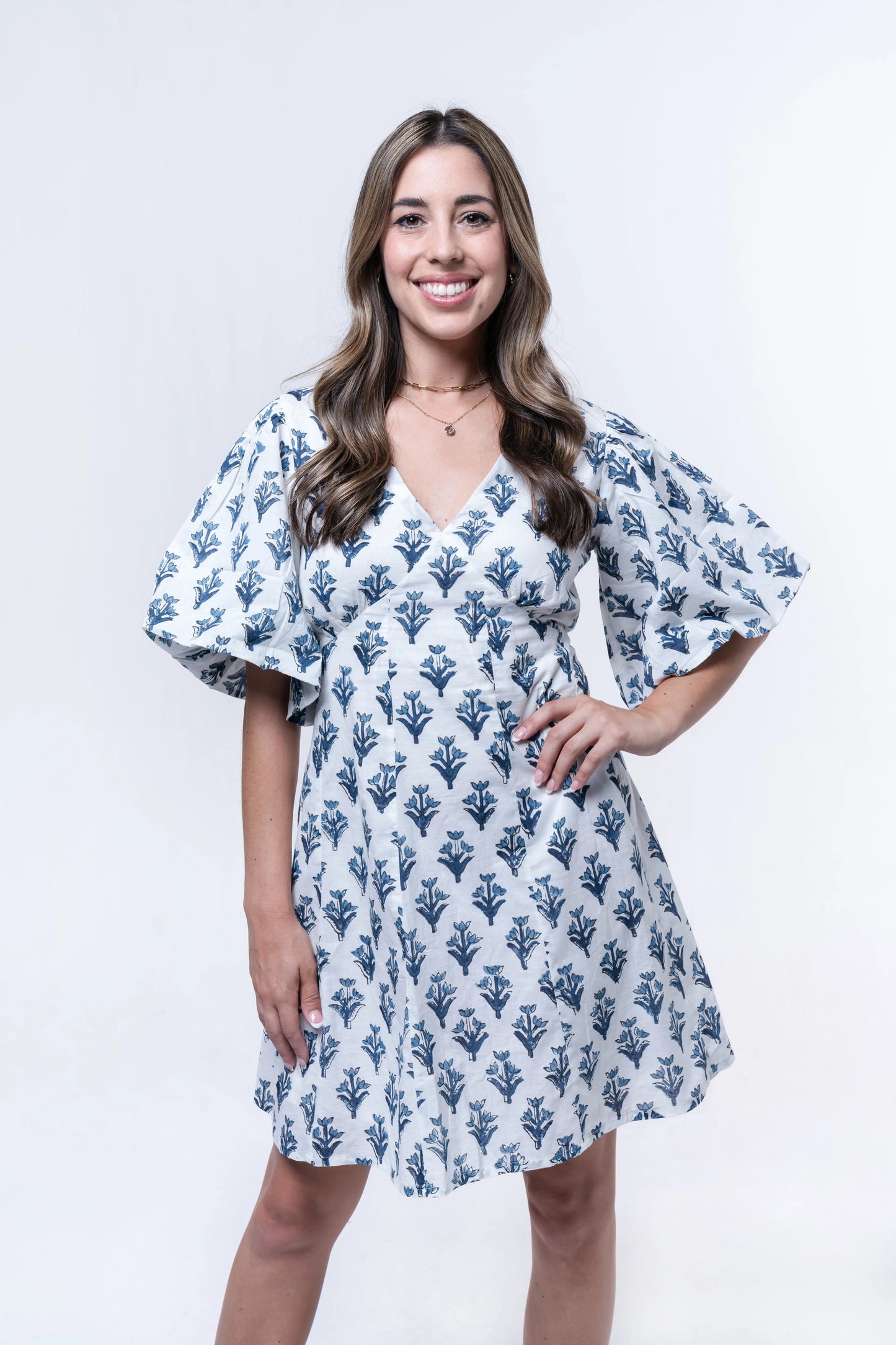 Soreia - Back-Button Fit & Flare Dress