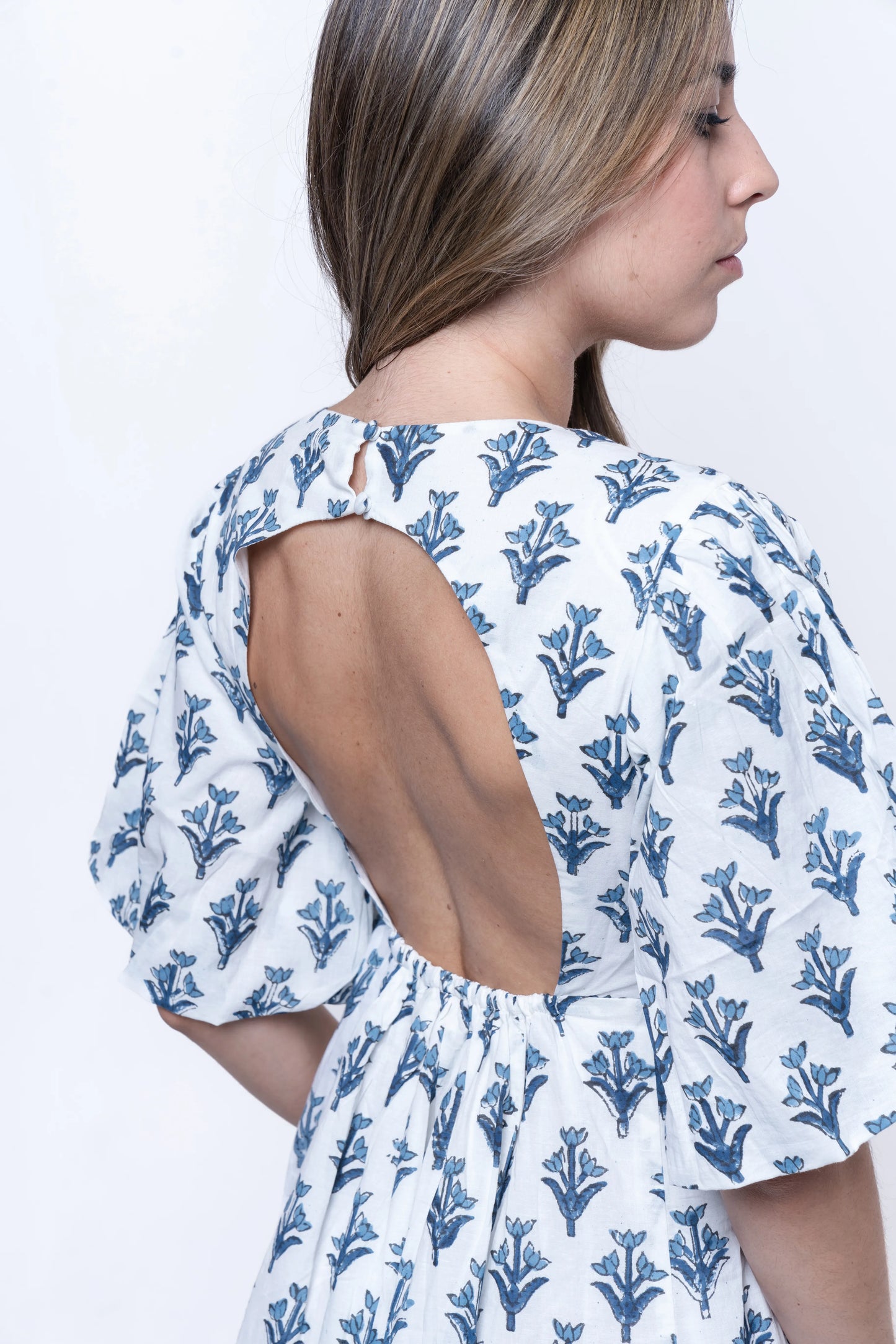 Soreia - Back-Button Fit & Flare Dress