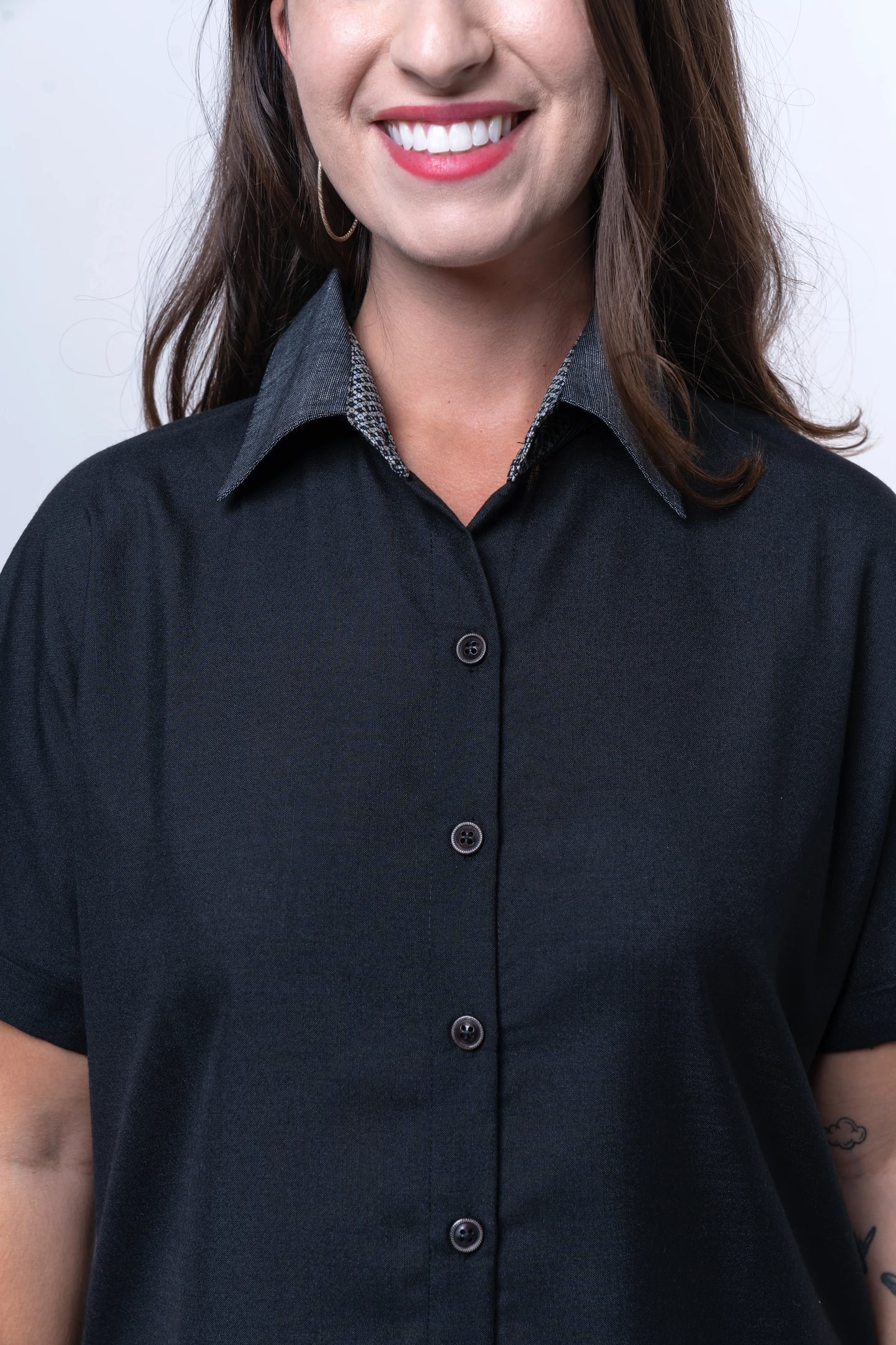 Nolie - Free Size Khadi Cotton Shirt Dress