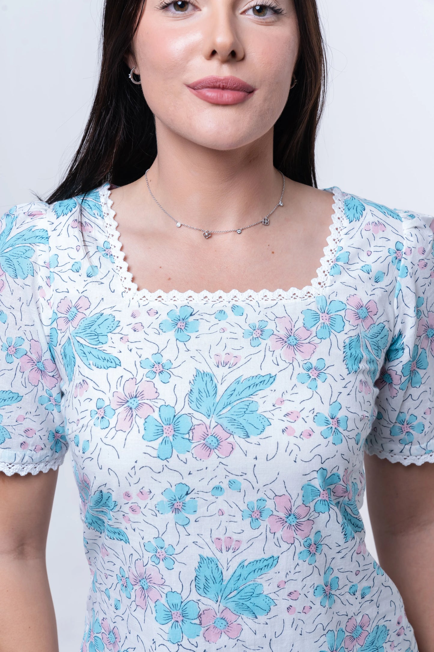 Ciela - Lace-Trim Mini Dress