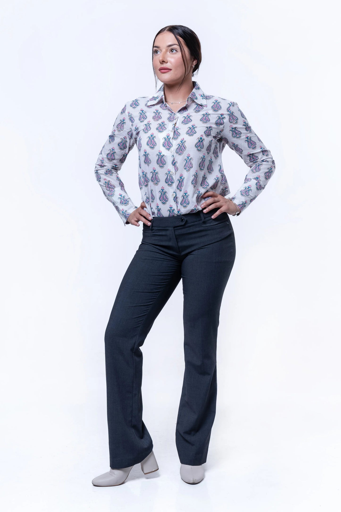 Elowen - Handblocked Classic Shirt