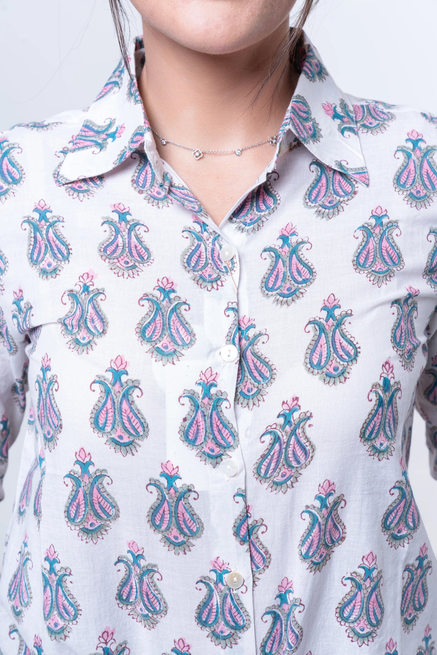 Elowen - Handblocked Classic Shirt