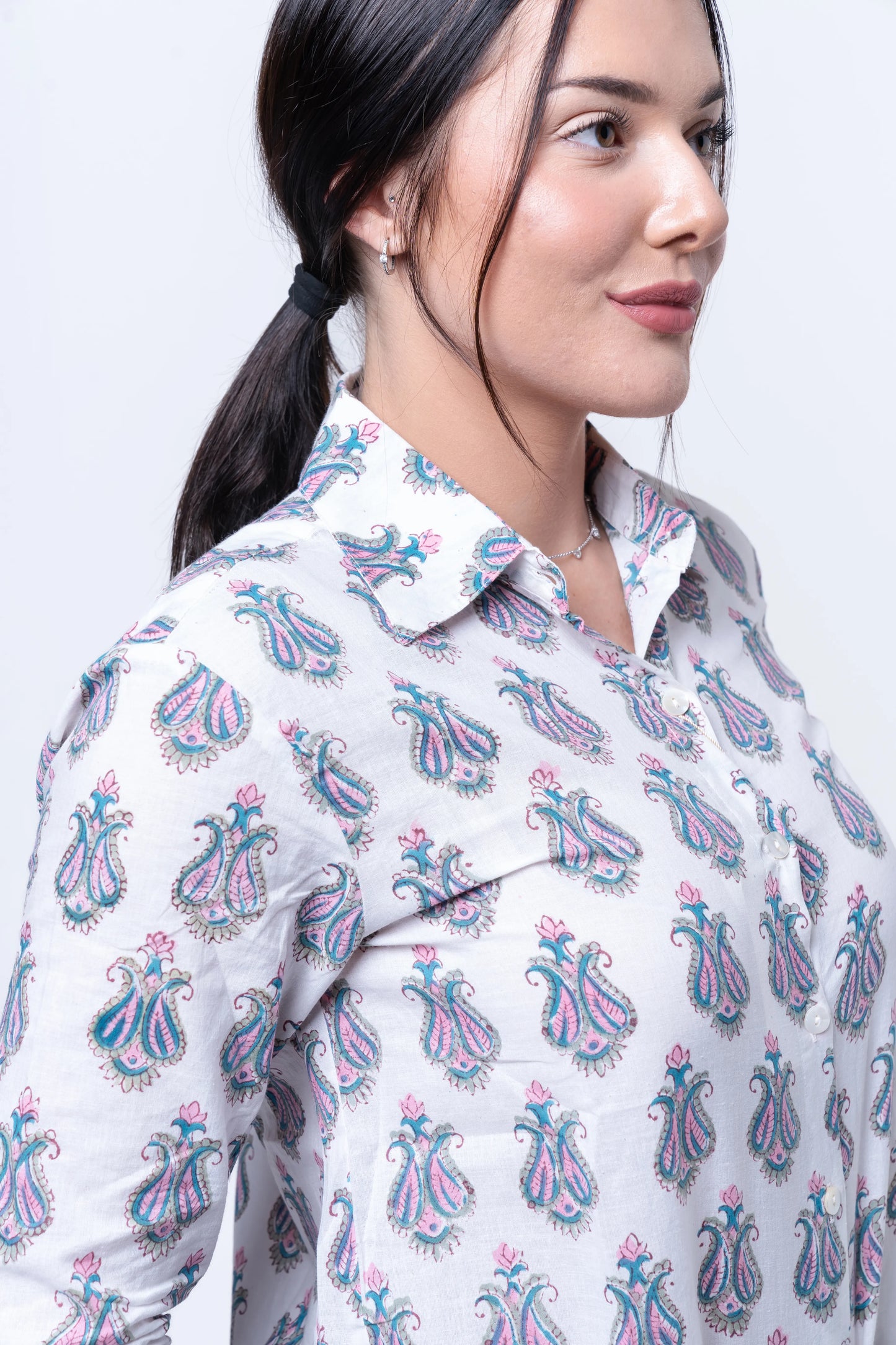 Elowen - Handblocked Classic Shirt