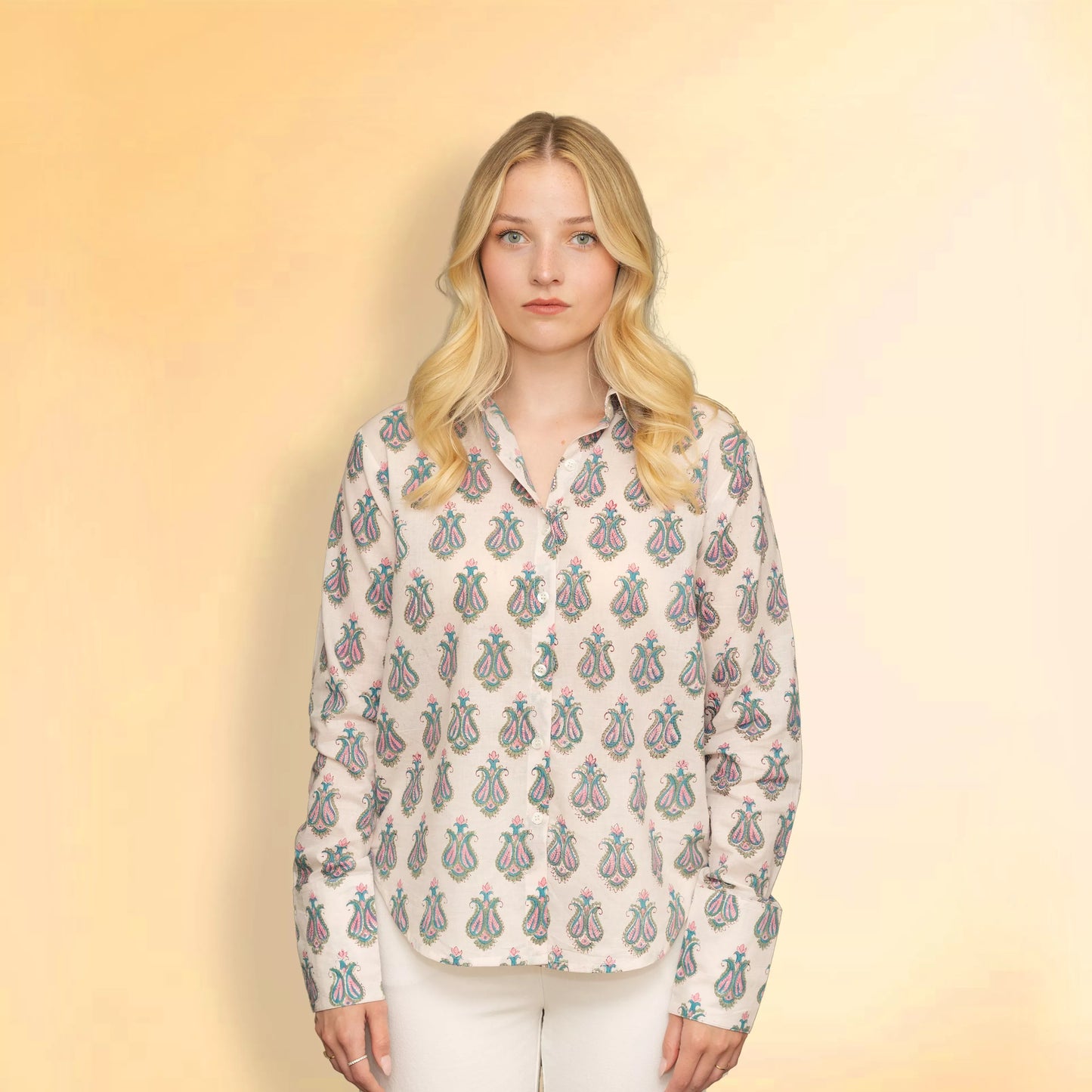 Elowen - Handblocked Classic Shirt