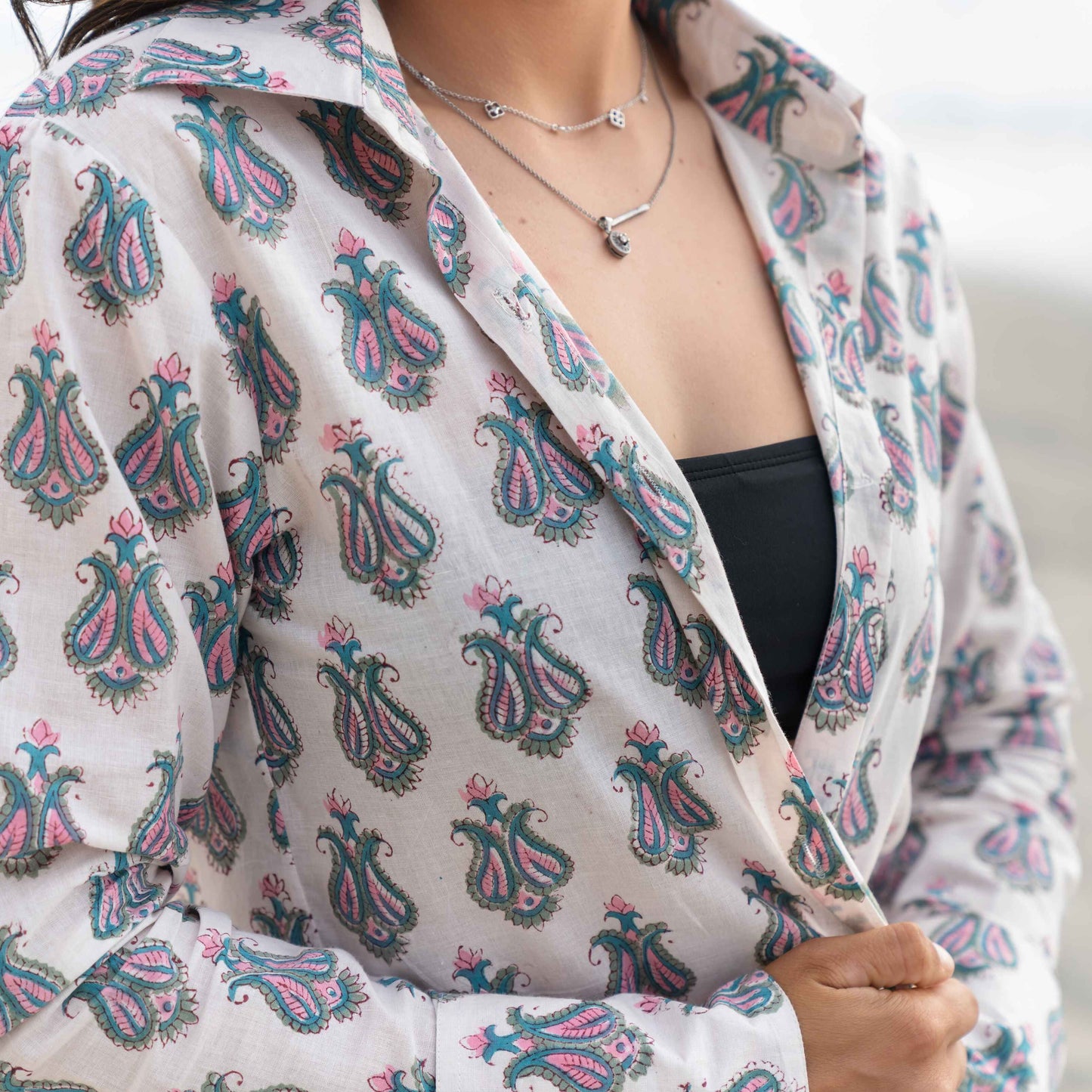 Elowen - Handblocked Classic Shirt