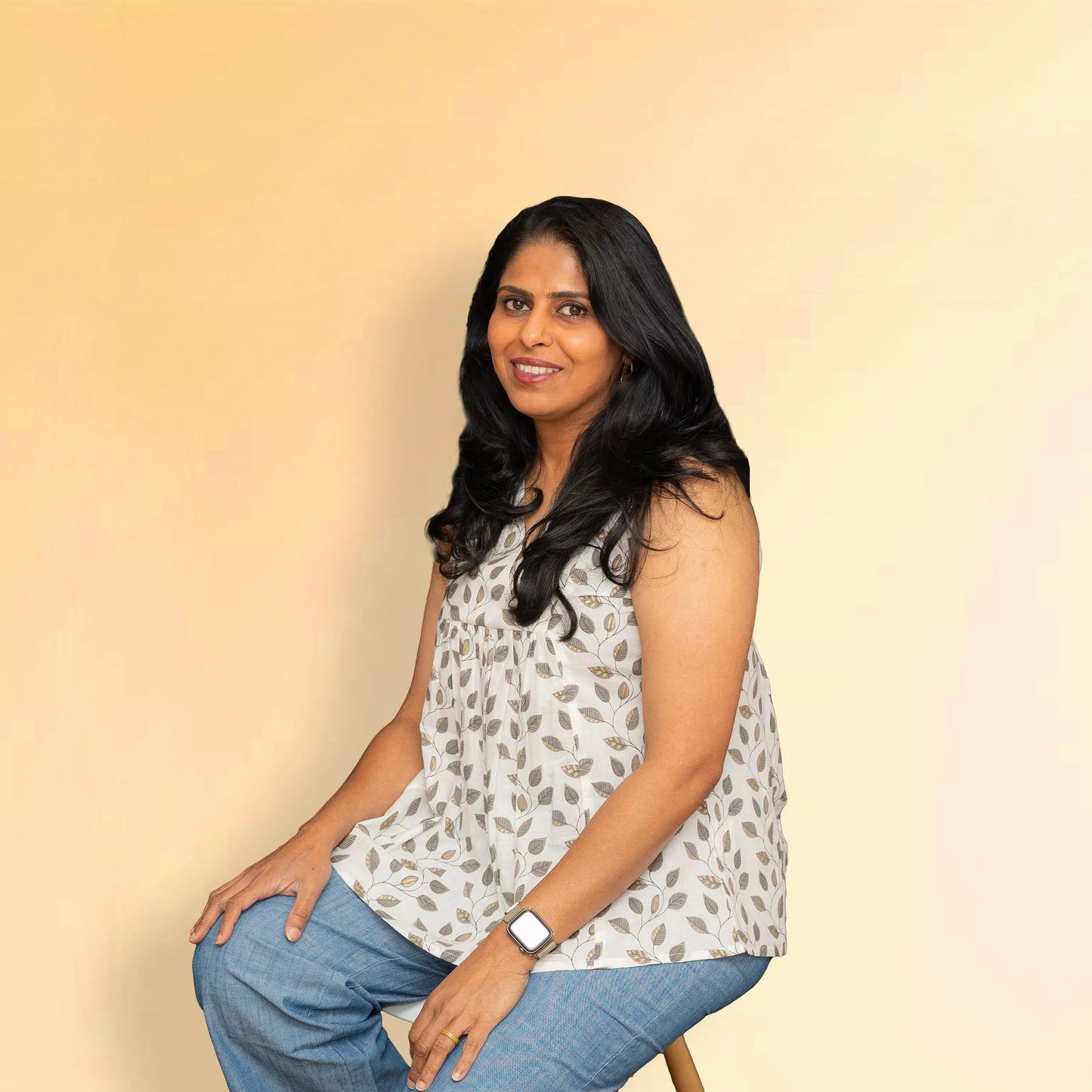 Nira - Overlap V-Neckline Top