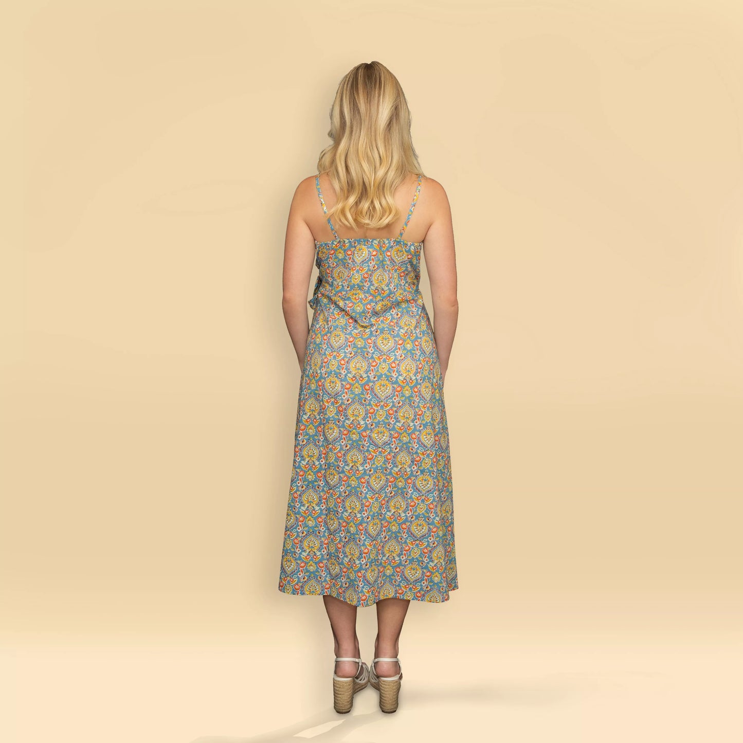 Oraya - Side Tie Midi Dress