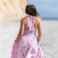 Padmae - Handblocked Halter-Neck Dress