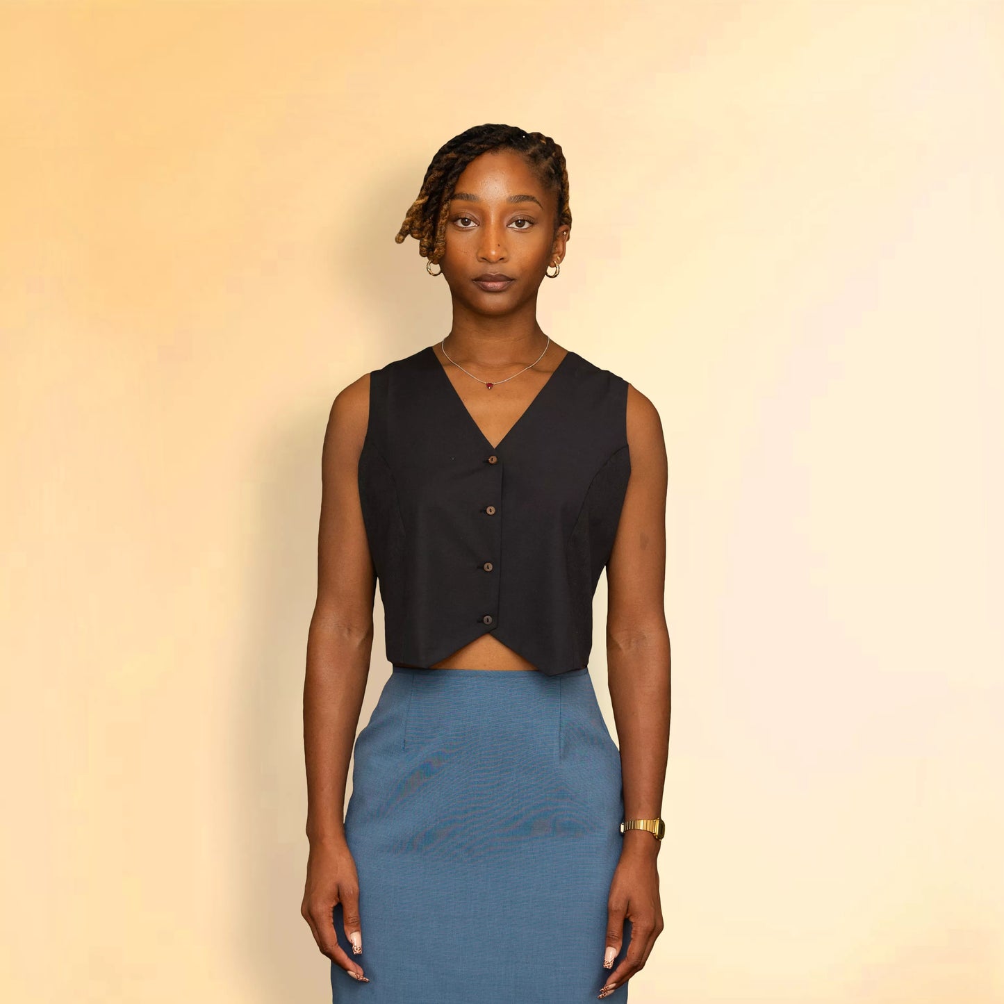 Sage - Breezy Vest Top