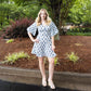 Soreia - Back-Button Fit & Flare Dress