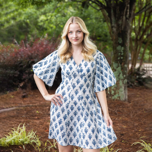 Soreia - Back-Button Fit & Flare Dress