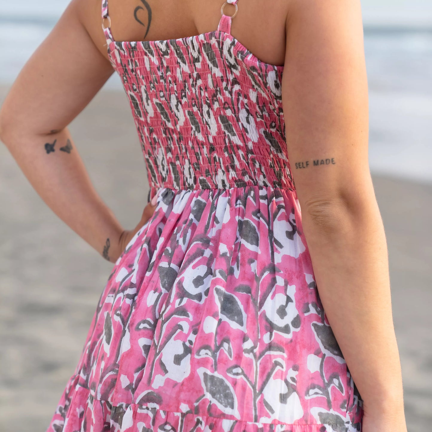 The Elira - Sweetheart Neckline Midi Dress